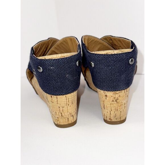 Lucky Brand Blue Cork Platform Sandals - Picture 6 of 12